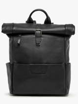 Sac  Dos Flandres Business 1 Compartiment Cuir Etrier Noir flandres EFLA8102