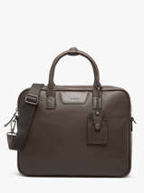 Leather Flandres Briefcase 1 Compartment Etrier Black flandres EFLA8251