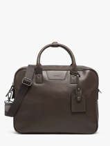 Leather Frandres Briefcase 2 Compartments Etrier Black flandres EFLA8252