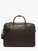 Leather Flandres Briefcase 2 Compartments Etrier Black flandres EFLA8262