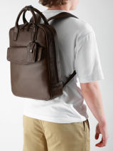 Leather Flandres Business Backpack Etrier Black flandres EFLA8271-vue-porte