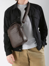 Leather Flandres Crossbody Bag Etrier Black flandres EFLA732M-vue-porte