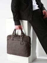 1 Compartment Spider Business Bag  With 15" Laptop Sleeve Etrier Black spider ESPI8021-vue-porte