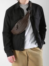 Leather Flandres Belt Bag Etrier Black flandres EFLA735M-vue-porte