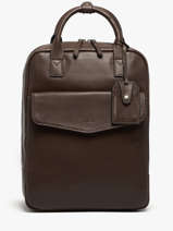 Leather Flandres Business Backpack Etrier Black flandres EFLA8271