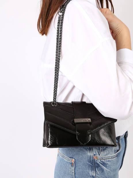 Sac BandouliÃ¨re Jana Amour Cuir Etrier Noir jana amour EJAM002R vue secondaire 1