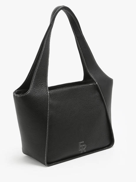 Sac PortÃ© Ã©paule M Foudre Cuir Etrier Noir foudre EFOD107M vue secondaire 2